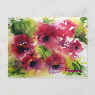 Helle Pansy Postcard Postkarte