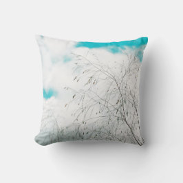 Helle Pastel Light Blue Turquoise Treff Sky Kissen