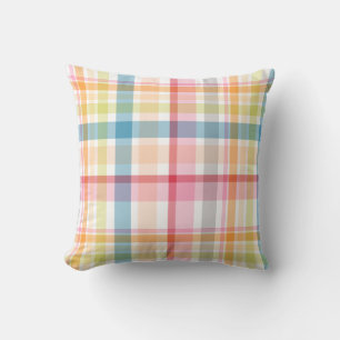 Helle Pastell-Kariert mehrfarbig Clan Tartan Kissen