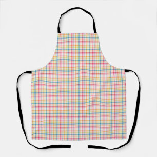 Helle Pastell-Karomuster mehrfarbig Clan Tartan Schürze