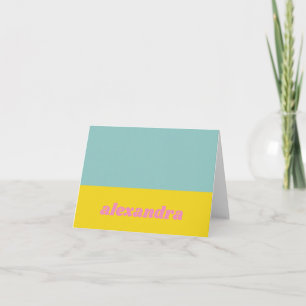 Helle Pastellfarbene personalisierte Farbblock