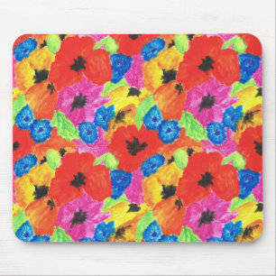 Helle Pflaumen und Cornblumenmousepad Mousepad