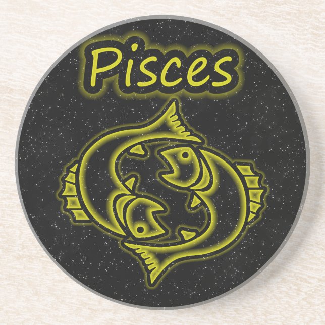 Helle Pisces Untersetzer (Vorne)