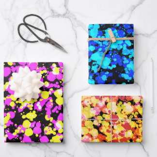 Helle, plattierte Farbe Geschenkpapier Set