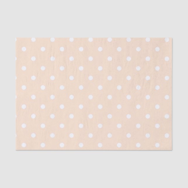 Helle Polka-Punkte Seidenpapier (Vorderseite)