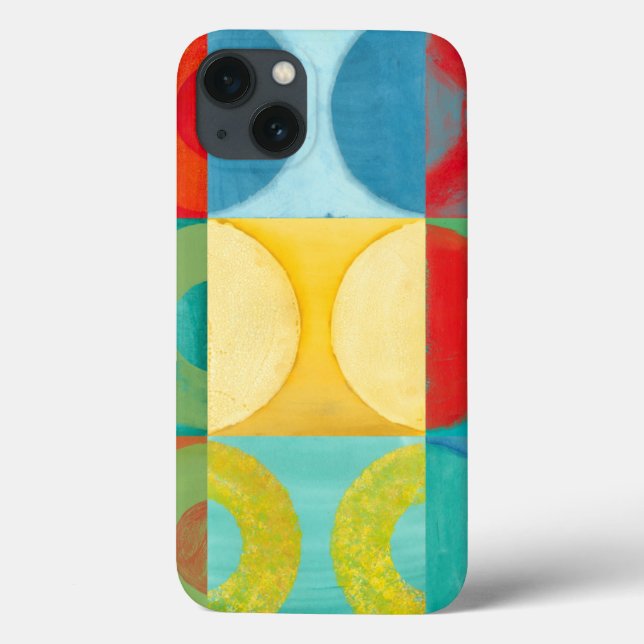 Helle Pop Art mit Kreise und Plätzen Case-Mate iPhone Hülle (Rückseite)