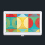 Helle Pop Art mit Kreise und Plätzen Visitenkarten Dose<br><div class="desc">Fluoreszenz ist nicht mehr nur für Lichter,  wie dieses wunderbar helle Kunstwerk aus Pop beweist. Dieser Ausdruck ist eine Mischung aus quadratischen Gittern mit farbigen Kreisen im Inneren. Wenn Sie abstrakte Kunst Liebe,  werden Sie diesen Druck Liebe!</div>