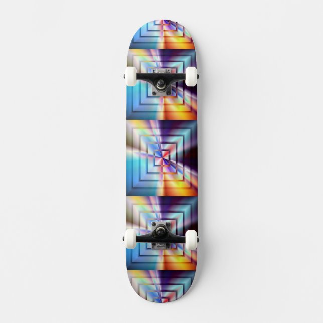 Helle Quadrate Skateboard (Vorderseite)