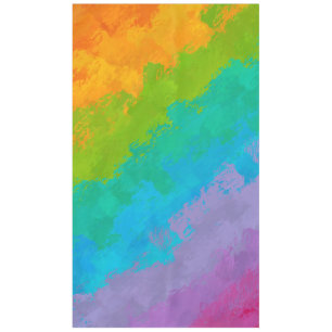 Helle Rainbow Birthday Party Tableclout Tischdecke