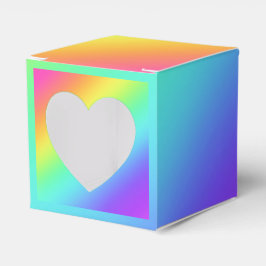 Helle Rainbow Gradient Favor Box Geschenkschachtel