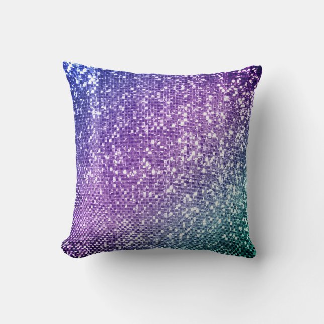 Helle Rainbow Mermaid Style 2 Designs Sie entschei Kissen (Vorderseite)
