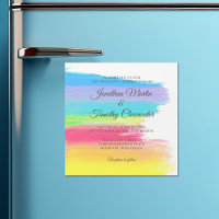 Helle Rainbow Moderne LGBTQ Gay Wedding