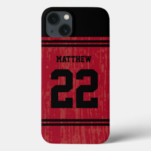 Helle Red Sport Jersey Nummer iPhone 6 13 Hülle