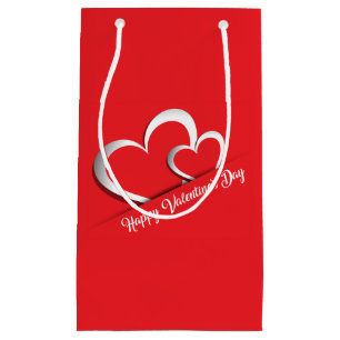 Helle Red Valentine's Day Geschenktasche Kleine Geschenktüte