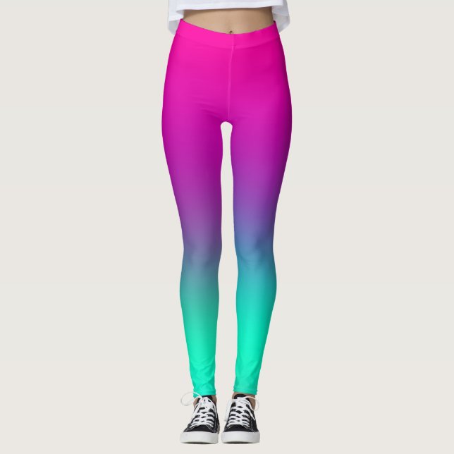 Helle Regenbogen Child Star Twilight farbig Leggings (Vorderseite)