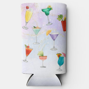 Helle Regenbogencocktail Party Spaß Drinks feiern Selters Dosenkühler