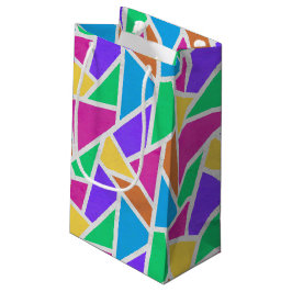 Helle Regenbogenfarben Mosaik Kleine Geschenktüte