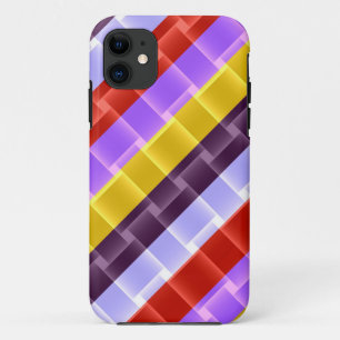 Helle Regenbogenstreifen, modern gestaltet iPhone 11 Hülle