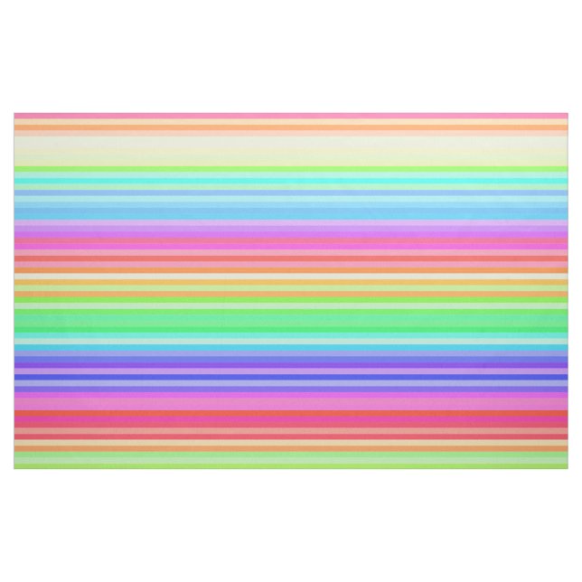 Helle Regenbogenstreifen Stoff (Fat Quarter (45,7 x 55,9 cm))