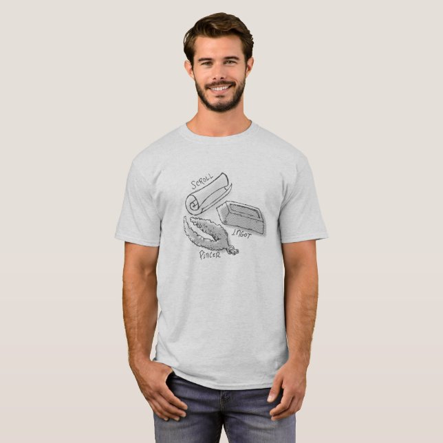 Helle Rolle, Pincer, Barren T-Shirt (Vorne ganz)