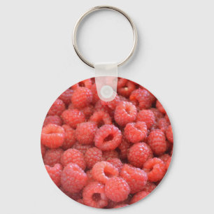 Helle rosa Himbeeren - Fruchtig und lustig Schlüsselanhänger