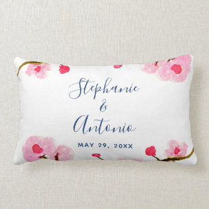 Helle rosa Kirschblüte Lendenkissen