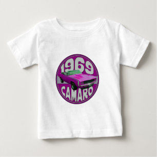 Helle rosa Linie 1969 Camaro Baby T-shirt