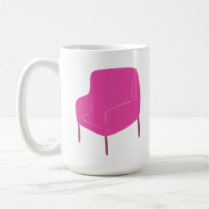 Helle Rosa Sessel Heimdekoration Geschenk Kaffeetasse