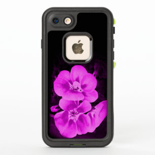 Helle rosa tropische Blumen Life Proof Handyhülle