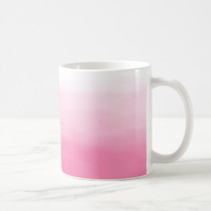 Helle rosa Watercolor Ombre Tasse