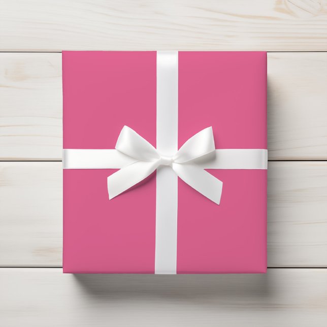 Helle Rose Medium Pink Solid Geschenkpapier (Von Creator hochgeladen)