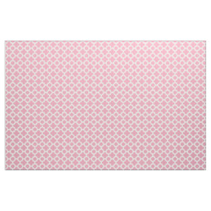 Helle Rose Rosa Weißes Korkat Quatrefolienmuster Stoff