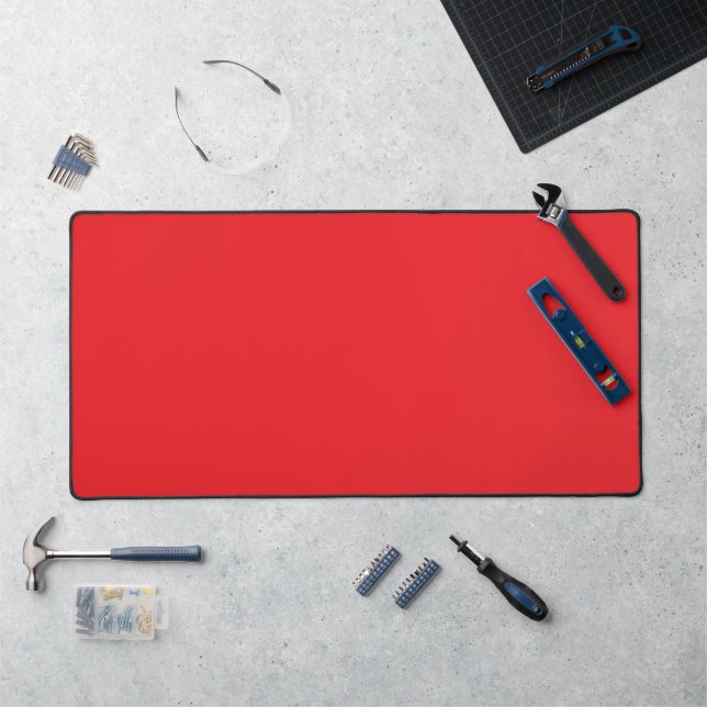 Helle Rot Solid Color Desk Mat Schreibtischunterlage (Arbeitsplatz)
