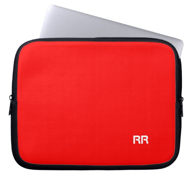 Helle rote kundenspezifische Laptop-Tasche Laptopschutzhülle (Vorderseite)