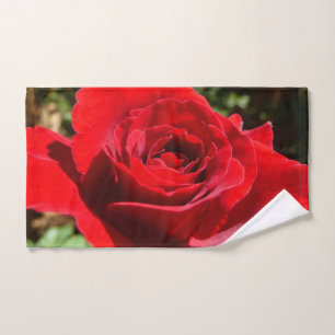 Helle Rote Rose Blume Schöne Blumenpracht Handtuch