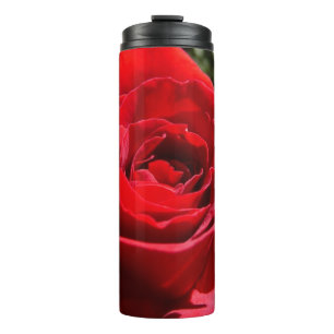 Helle Rote Rose Blume Schöne Blumenpracht Thermosbecher