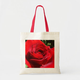 Helle Rote Rose Blume Schöne Blumenpracht Tragetasche