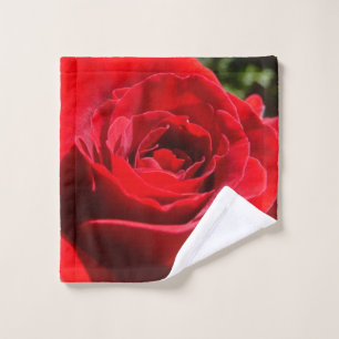Helle Rote Rose Blume Schöne Blumenpracht Waschlappen