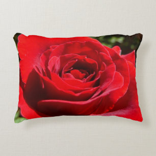Helle Rote Rose Blume Schöne Blumenpracht Zierkissen