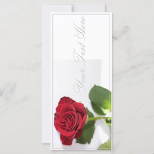 Helle Rote Rose Hinzufügen der Textflasenkarte