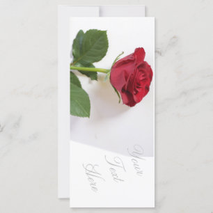 Helle Rote Rose Hinzufügen der Textflasenkarte
