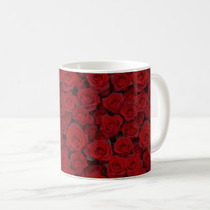 Helle Rote Rosen Kaffeetasse