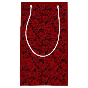 Helle Rote Rosen Kleine Geschenktasche Geschenktüte
