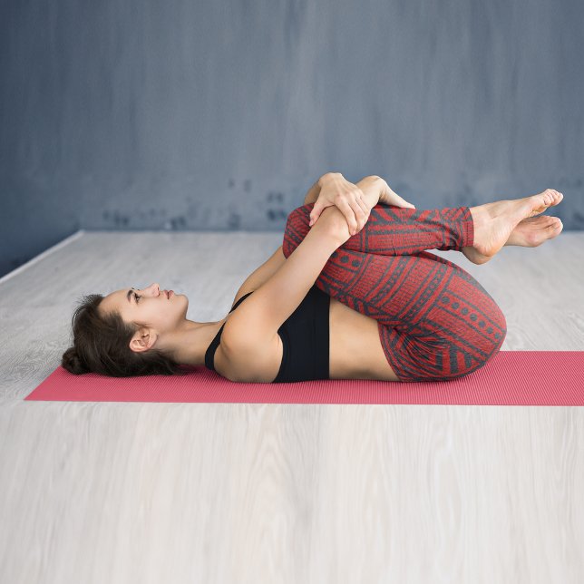 Helle Rote Tribe Art Leggings (Von Creator hochgeladen)