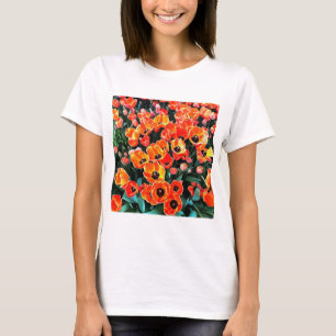 Helle Rote Tulips von Istanbul T-Shirt