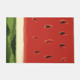 Helle Rote Wasserfarbe Wassermelon Door Mat Fußmatte