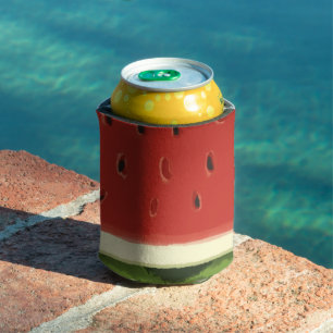 Helle Rote Wasserfarbe Wassermelone Cooler Dosenkühler