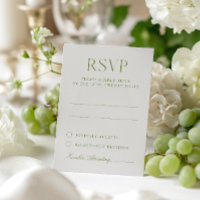 Helle RSVP-Karte für Hochzeitsstimmung in Beige &