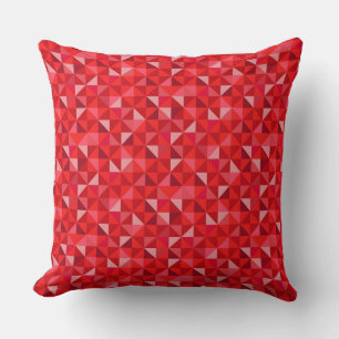HELLE SCHATTEN ROTER GEOMETRISCHER PATTER KISSEN