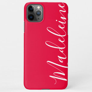 Helle Schlichte, lebendige Girly Pink Kalligrafie iPhone 11Pro Max Hülle
